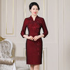 2023秋季新款年轻款喜婆婆婚宴装结婚礼服妈妈装高档连衣裙MLY 商品缩略图0