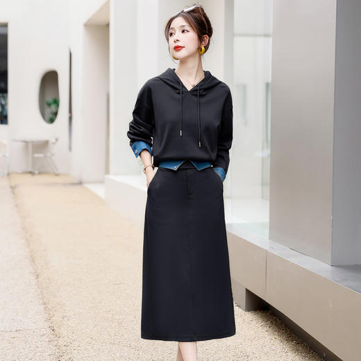 气质拼接，时尚休闲两件套HR-MHYM6056 商品图4