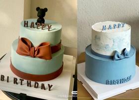 【臻品系列】---双层男士蛋糕【gentleman】