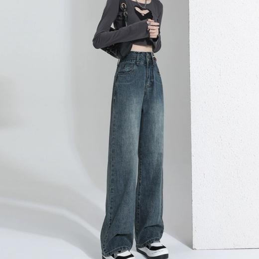 【高腰显瘦】DANMO旦茉复古牛仔裤 不挑腿型 视觉拉长 商品图2