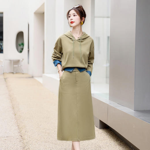 气质拼接，时尚休闲两件套HR-MHYM6056 商品图5