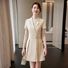 娜璐多 夏款西装连衣裙女职业装气质女神范高级感百褶裙OL收腰显瘦薄款夏 商品缩略图0