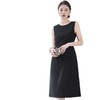 娜璐多 连衣裙女2023夏季新款时尚气质收腰显瘦圆领无袖背心百搭打底裙子 商品缩略图4