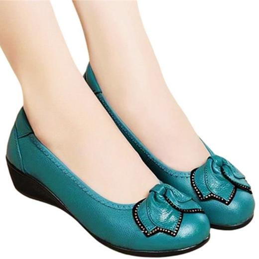 DD-公猴处理牛皮女鞋软底妈妈鞋休闲鞋女士皮鞋防滑鞋子 商品图0