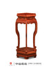 红桥红  家具严选  缅甸花梨（大果紫檀）  【故宫款六足如意带托尼 花架】 商品缩略图2