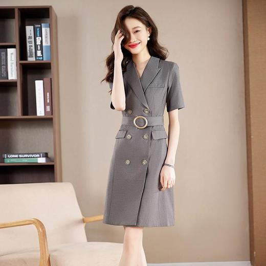 娜璐多 西装连衣裙女高级感2023新款夏季通勤职业气质女神范裙子女轻熟风 商品图1