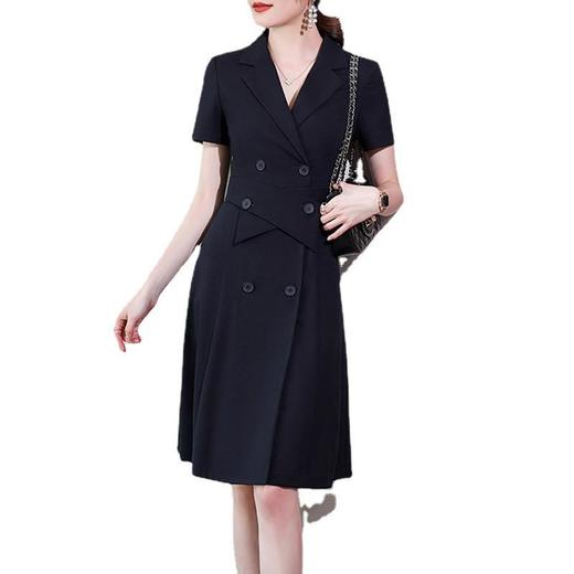 娜璐多 浅蓝连衣裙女2023年夏季气质高级感通勤ol风格高端新款西装裙女神 商品图4