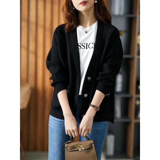 【现货7天】设计感短外套女2023秋季新款韩版宽松显瘦时尚减龄夹克上衣 商品图2