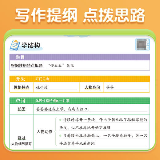 【斗半匠】分类作文仿写写人写景写物写事写物写想象 商品图2