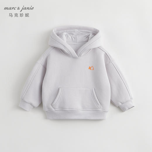 【加绒】马克珍妮冬装新款 男童女童户外风大口袋连帽卫衣231252 商品图3