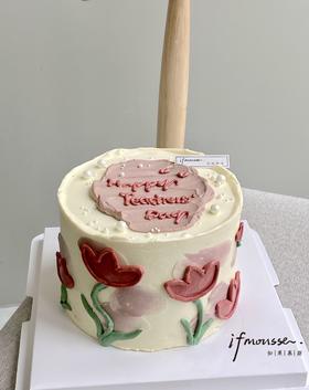 「教师节特别款」花朵蛋糕  教师节