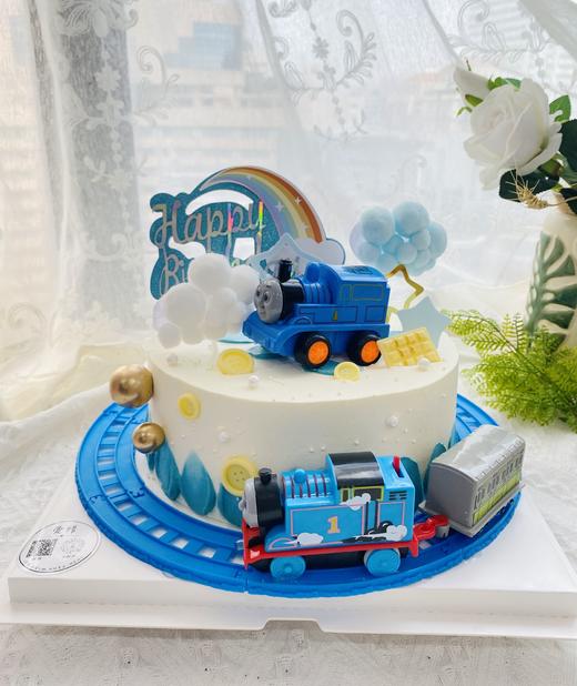 无蛋奶无麸质 小火车儿童敏宝专属生日蛋糕 商品图0
