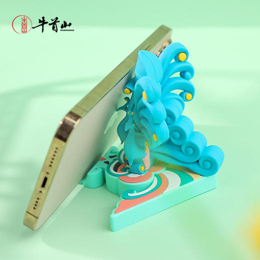 牛首山文创小雀幸手机支架办公室桌面装饰品摆件家居创意生日礼物 商品图4