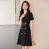 娜璐多 高级感短袖西装连衣裙女夏季时尚气质高腰裙子2023新款双排扣优雅 商品缩略图2