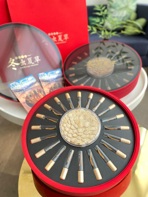 时来运转圆盘礼盒-冬虫夏草西洋参双拼 商品图3