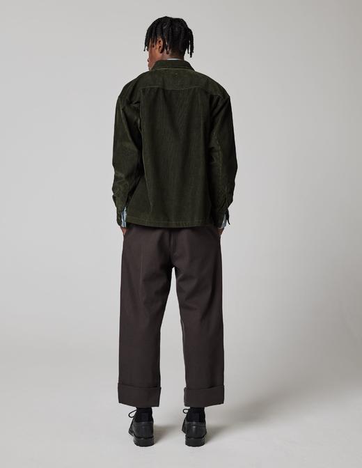 MHL  男士森林绿/铅灰色灯芯绒衬衫 商品图2