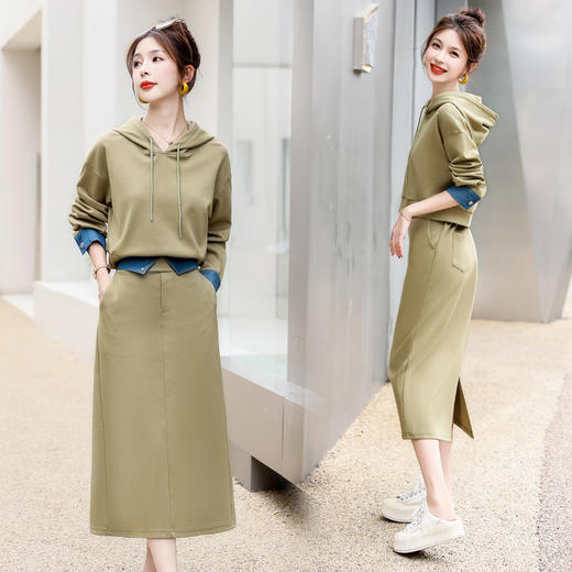 气质拼接，时尚休闲两件套HR-MHYM6056 商品图1