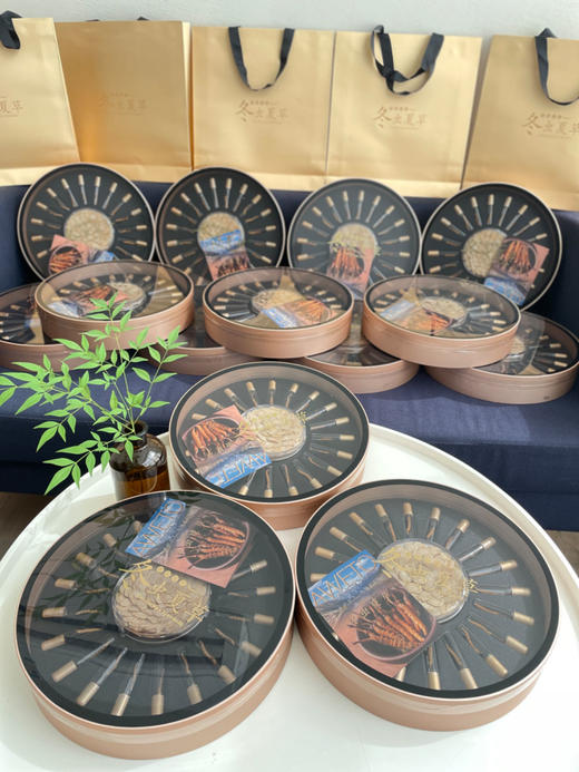 时来运转圆盘礼盒-冬虫夏草西洋参双拼 商品图1
