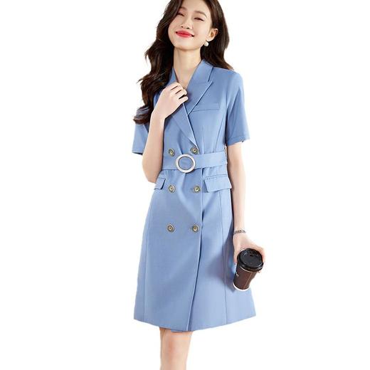 娜璐多 西装连衣裙女高级感2023新款夏季通勤职业气质女神范裙子女轻熟风 商品图4