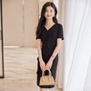 娜璐多 2023夏季新款连衣裙短袖紧身包臀时尚显瘦高腰一步裙女设计感OL女 商品缩略图2