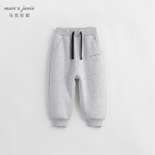 【加绒】马克珍妮冬装新款 女童宽松束脚运动卫裤 儿童裤子232050 商品图1