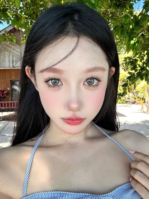 Doragina旗下年抛 · 霜后茶园&焦糖松栗｜14.5mm白狮参考着色待测｜韩产年抛 2片 商品图3