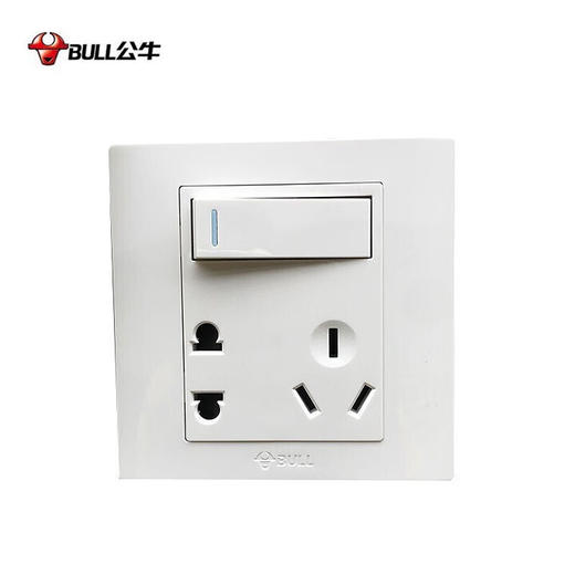 【DZ】公牛BULL G32系列86型暗装墙壁开关- 开五孔大按钮(白色) 商品图0