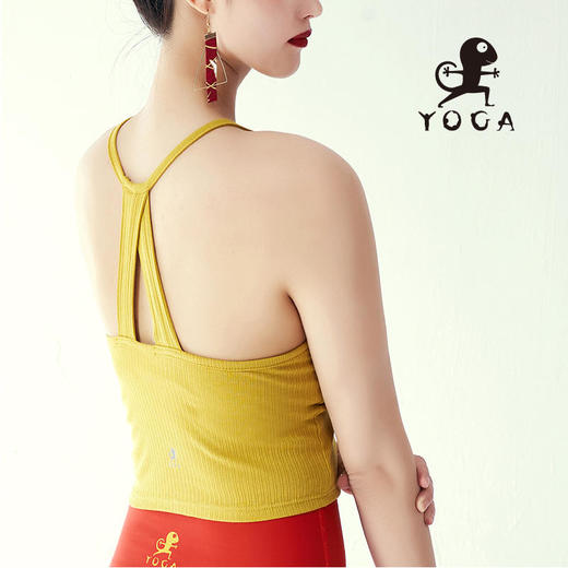 壁虎瑜伽【2309SY254】挂脖美背吊带背心（一体式胸垫）【5天发货】 商品图4