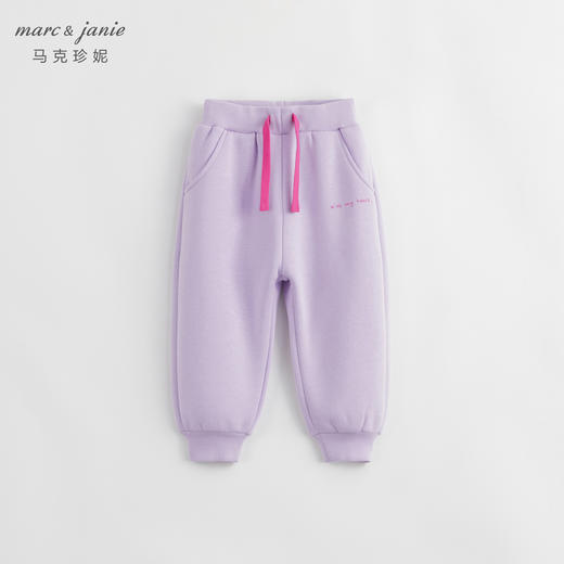 【加绒】马克珍妮冬装新款 女童宽松束脚运动卫裤 儿童裤子232050 商品图2