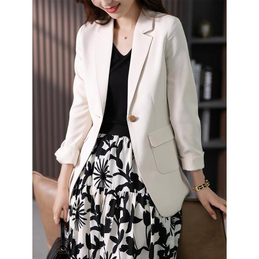 【现货7天】休闲小西装外套女2023秋季新款韩版薄款宽松百搭气质西服上衣 商品图0