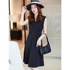 娜璐多 赫本风无袖纯色背心裙2023年新款收腰温柔高级设计感女小众连衣裙 商品缩略图0
