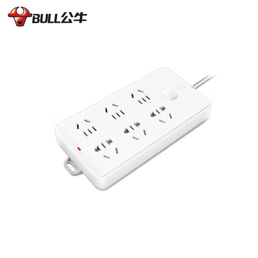 【DZ】公牛BULL新国标插座/插线板/插排6 位总控5米GN-216 商品图0