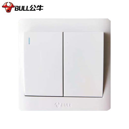 【DZ】公牛BULL G32系列86型暗装墙壁开关二开双控(白色) 商品图0