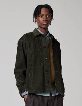 MHL  男士森林绿/铅灰色灯芯绒衬衫