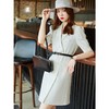 娜璐多 韩版西装连衣裙女夏季新款高级感西装裙收腰显瘦气质白色衬衣裙子 商品缩略图2