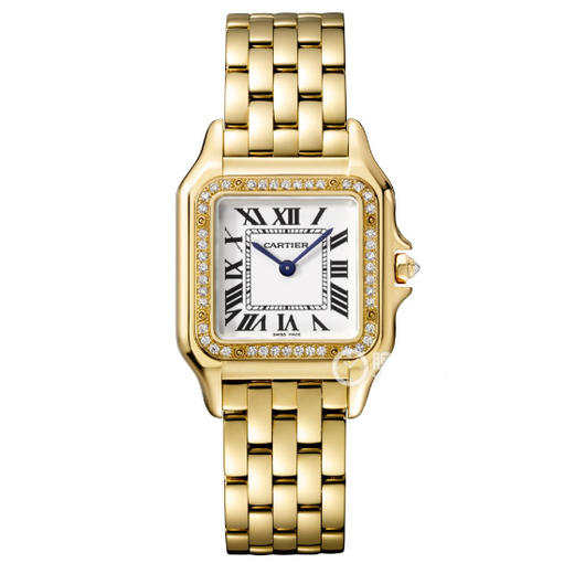 GF厂卡地亚PANTHèRE DE CARTIER 腕表中型黄金款WJPN0016石英女表直径27mmX37mmX6mm 商品图0