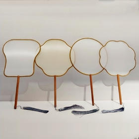 汉韵榉木团扇（随机）