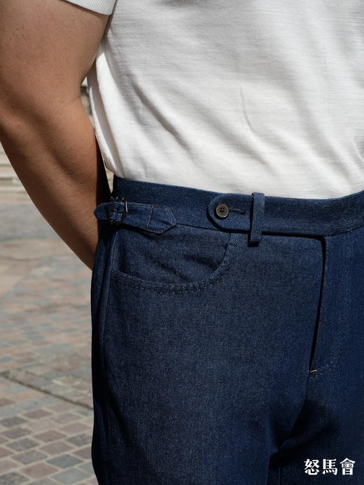 Sojitz 蓝色丹宁意式工艺裤装 商品图8