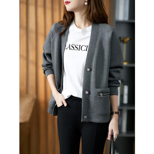 【现货7天】设计感短外套女2023秋季新款韩版宽松显瘦时尚减龄夹克上衣 商品图0