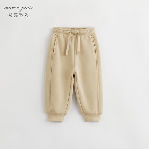 【加绒】马克珍妮男童保暖运动裤儿童户外风冬装束脚裤卫裤231661 商品图2