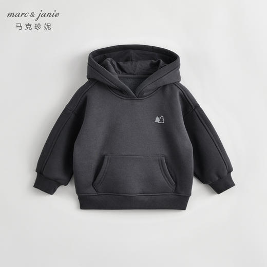 【加绒】马克珍妮冬装新款 男童女童户外风大口袋连帽卫衣231252 商品图2