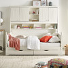 喜梦宝侧高床成人床现代简约书柜床儿童储物床书架床带抽屉艾米丽 商品缩略图0