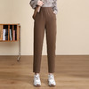 MYX-KDFY- 82079-Y纯色休闲裤秋季2023年新款哈伦裤九分裤高腰垂感时尚小脚裤 商品缩略图0
