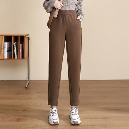 MYX-KDFY- 82079-Y纯色休闲裤秋季2023年新款哈伦裤九分裤高腰垂感时尚小脚裤 商品图0