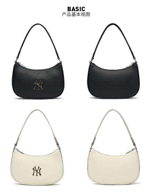 MLB 复古老花皮质腋下包 商品图1