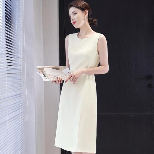 娜璐多 连衣裙女2023夏季新款时尚气质收腰显瘦圆领无袖背心百搭打底裙子 商品图3
