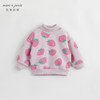 【加绒】马克珍妮冬装新款 女童小草莓半高领卫衣 儿童上衣231609 商品缩略图3