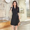 娜璐多 西装连衣裙女夏薄款短袖高级感赫本风气质小黑裙收腰显瘦通勤裙子 商品缩略图1