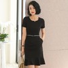 娜璐多 法式短袖连衣裙设计感鱼尾裙2023夏新款设计感显瘦温柔风通勤OL女 商品缩略图2