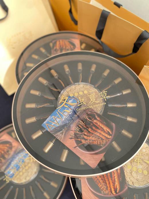 时来运转圆盘礼盒-冬虫夏草西洋参双拼 商品图0